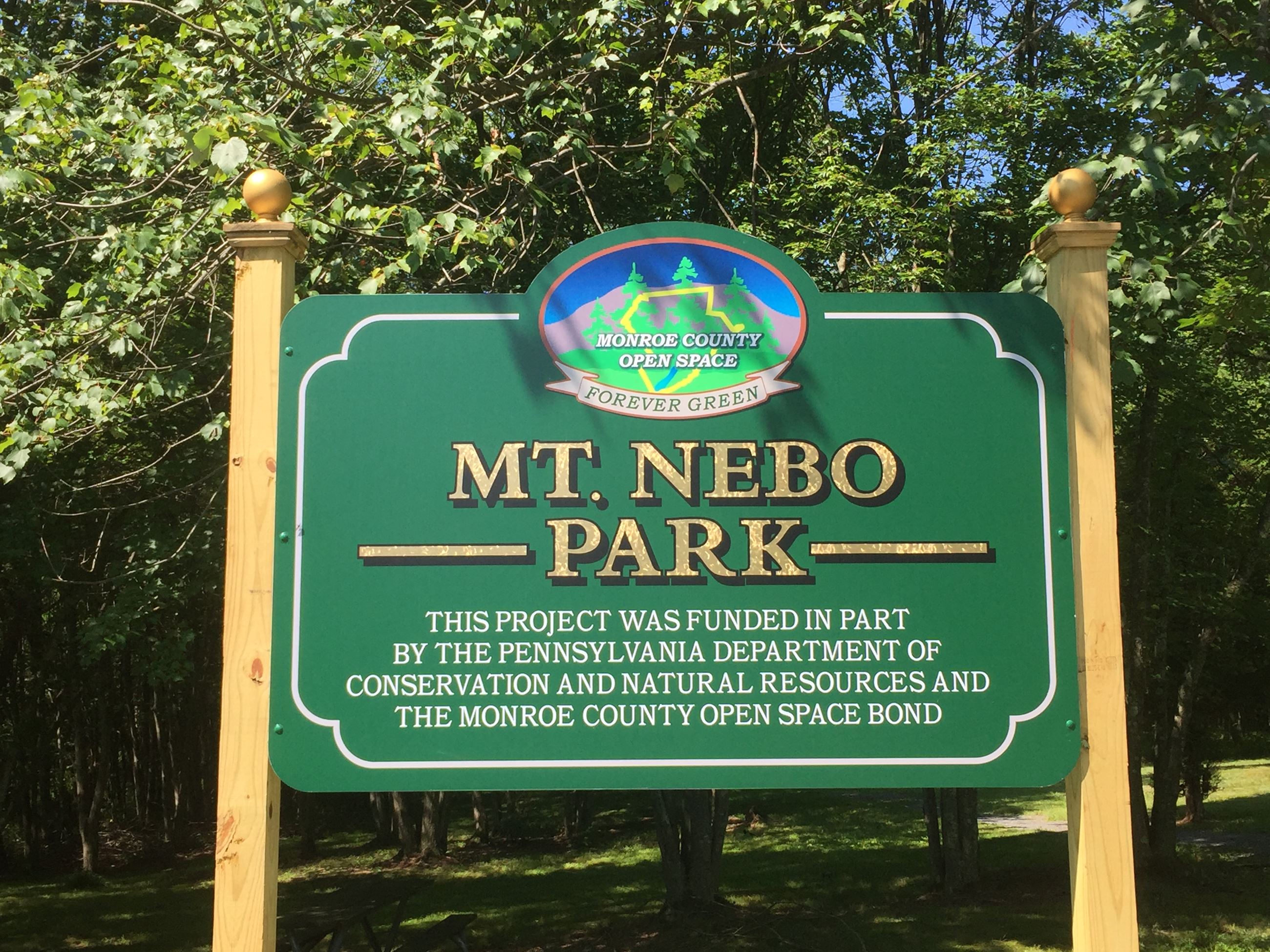 Mt Nebo Park sign 2017