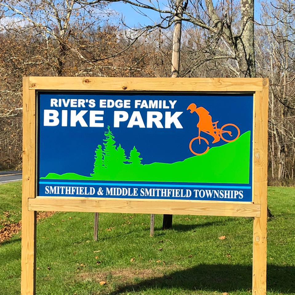 Bike Park sign 2018