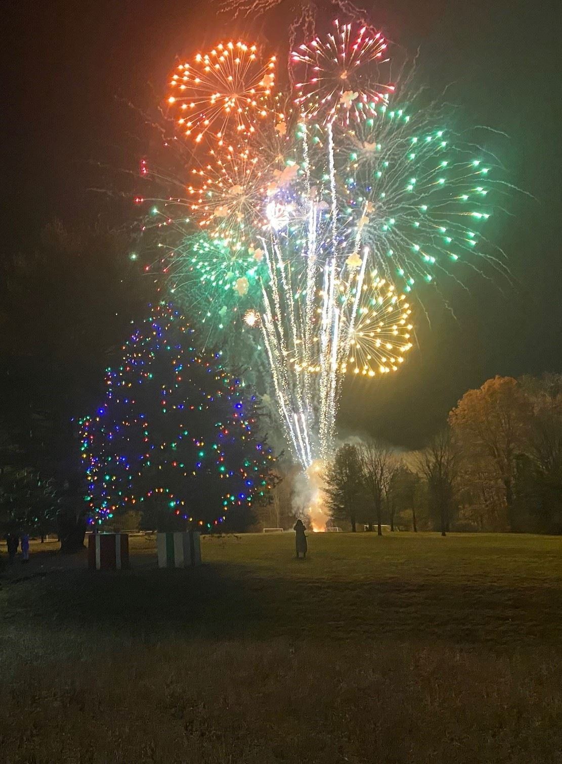 Tree Lighting fireworks 2021