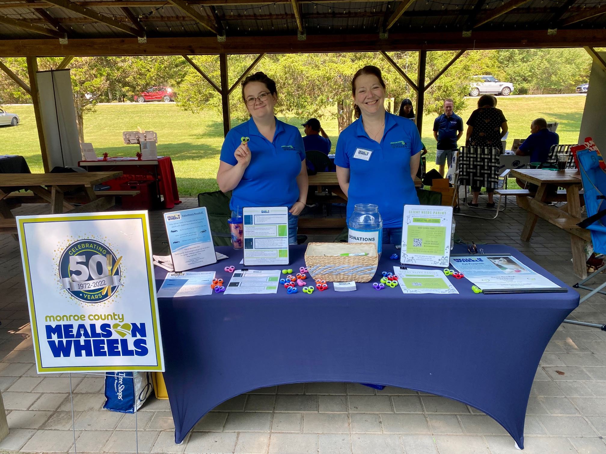 Meals on Wheels table at Community Day 2022